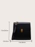 Mini Metal Decor Flap Square Bag