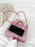 Mini Glitter Double Handle Square Bag