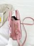 Mini Glitter Double Handle Square Bag