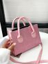 Mini Glitter Double Handle Square Bag
