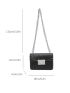 Mini Embossed Detail Flap Chain Square Bag