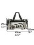 Letter Graphic Clear Duffel Bag