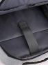Men Minimalist Zip Front Backpack