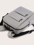 Men Minimalist Zip Front Backpack