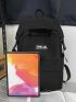 Men Letter Graphic Backpack