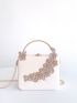 Mini Rhinestone Decor Box Bag