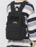 Men Slogan Graphic Laptop Backpack