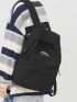 Men Slogan Graphic Laptop Backpack