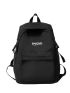 Men Slogan Graphic Laptop Backpack