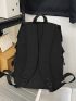 Men Slogan Graphic Laptop Backpack