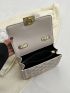 Mini Quilted Chain Flap Square Bag