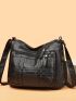 Multi Zipper Hobo Bag