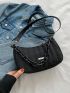 Chain Decor Hobo Bag