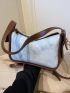 Two Tone Hobo Bag