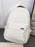 Men Letter Label Detail Laptop Backpack