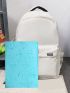 Men Letter Label Detail Laptop Backpack