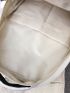 Men Letter Label Detail Laptop Backpack