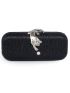 Rhinestone & Animal Decor Chain Box Bag