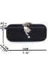 Rhinestone & Animal Decor Chain Box Bag