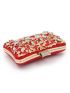 Mini Rhinestone & Flower Decor Chain Box Bag