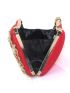 Mini Rhinestone & Flower Decor Chain Box Bag