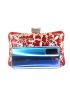 Mini Rhinestone & Flower Decor Chain Box Bag