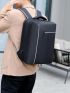 Men Charging Port Design Laptop Backpack