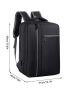 Men Charging Port Design Laptop Backpack
