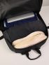 Men Letter Patch Decor Travel Backpack