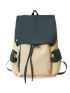 Men Two Tone Flap Backpack