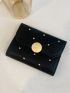 Studded & Metal Detail Small Wallet