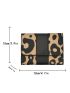 Leopard Pattern Fold Over Small Wallet