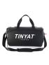 Letter Graphic Gym Bag Large Capacity Sports Bag Aesthetic