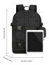 Men Buckle Decor Backpack With Coin Purse