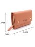 Letter Graphic Heart Decor Small Wallet