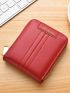 Letter Detail Snap Button Small Wallet