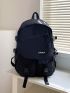 Men Letter Patch Decor Laptop Backpack