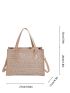 Double Handle Straw Bag