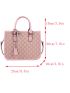Letter Graphic Satchel Bag