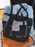 Geometric Pattern Shopper Bag