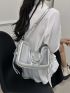 Metallic Chain Crossbody Bag