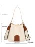 Two Tone Bucket Bag