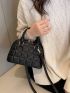 Quilted Double Handle Dome Bag