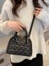 Quilted Double Handle Dome Bag