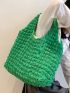 Minimalist Ruched Shopper Bag