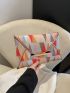 Geometric Pattern Metal Decor Envelope Bag