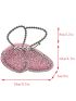 Rhinestone & Sequin Decor Butterfly Shape Novelty Bag