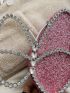 Rhinestone & Sequin Decor Butterfly Shape Novelty Bag