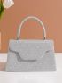 Glitter Flap Square Bag