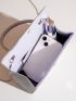 Glitter Flap Square Bag